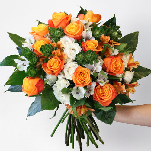 orange flower arrangements
