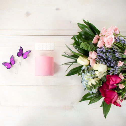 Pink Diamond DIY Flower Kit Box, Flower Bouquet Kit